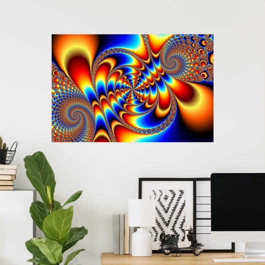 Poster Amusant couleur - Fractal (Bureau à domicile)