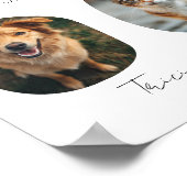 Poster Amusant Cute Pet Photo Open Bar Menu Mariage Sign (Coin)