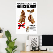 Poster amusant de formation médicale (Bureau à domicile)
