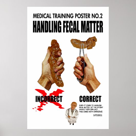 Poster amusant de formation médicale (Devant)