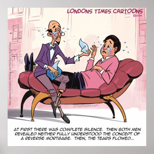 Poster amusant de la thérapie hypothécaire inverse (Devant)