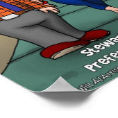 Poster amusant de Stu-Pid par Londons Times Carica (Coin)