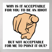 Poster amusant des Idiots (Devant)