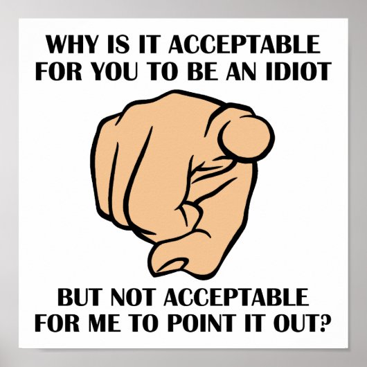 Poster amusant des Idiots (Devant)