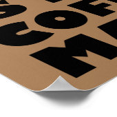 Poster amusant d'une collègue de travail de Café (Coin)