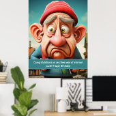 Poster Amusant Eternal Youth jalon Anniversaire (Bureau à domicile)