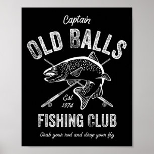Poster Amusant Fly Fishing Anniversaire Pour Homme 50e An