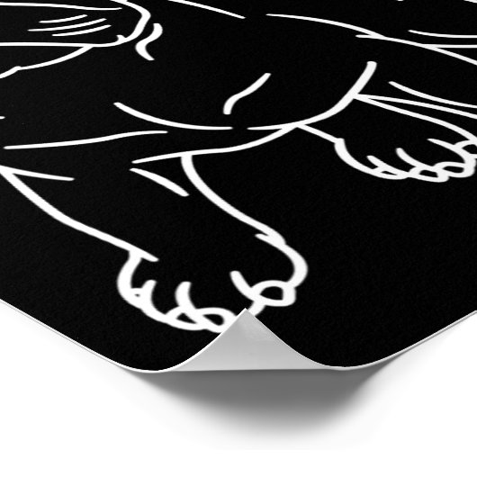 Poster Amusant Français Chien Chien Chien Chien Chien Chi (Coin)