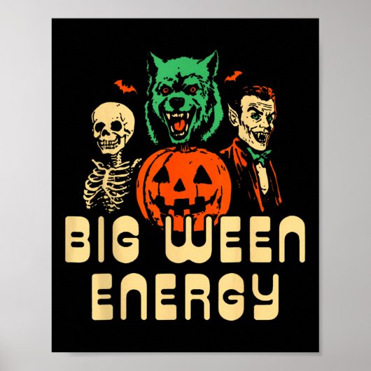 Poster Amusant Halloween Big Ween Energy Uni (Devant)