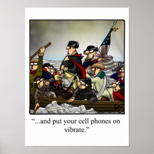 Poster Amusant Histoire Américaine George Washington Post