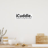 Poster amusant iCuddle (Cuisine)