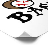 Poster Amusant je joue aux t-shirts et cadeaux de basebal (Coin)