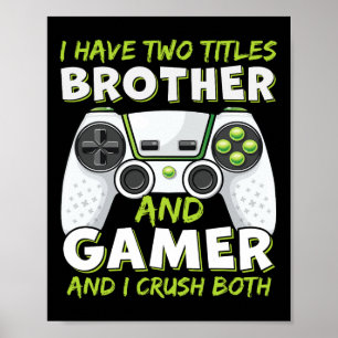 Poster Amusant Jeu Garçons Filles Hommes Joueur Jeu Vidéo