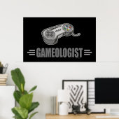 Poster Amusant jeu vidéo (Bureau à domicile)