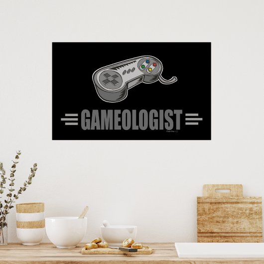 Poster Amusant jeu vidéo (Cuisine)