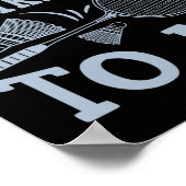 Poster Amusant Joueur Badminton Match Jeu Joke 2 (Coin)