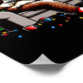 Poster Amusant Joueur Bigfoot Noël Sasquatch Noël Noël No (Coin)