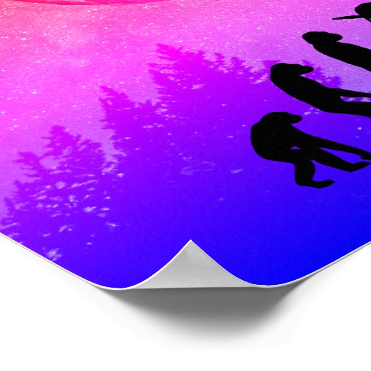 Poster Amusant Joueur Évolution Thème Netball (Coin)