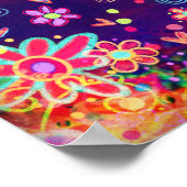 Poster Amusant Joy Floral Trouver Joy Citation Inspirant (Coin)