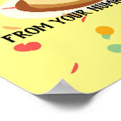 Poster Amusant Joyeux Anniversaire de votre numéro un Fla (Coin)