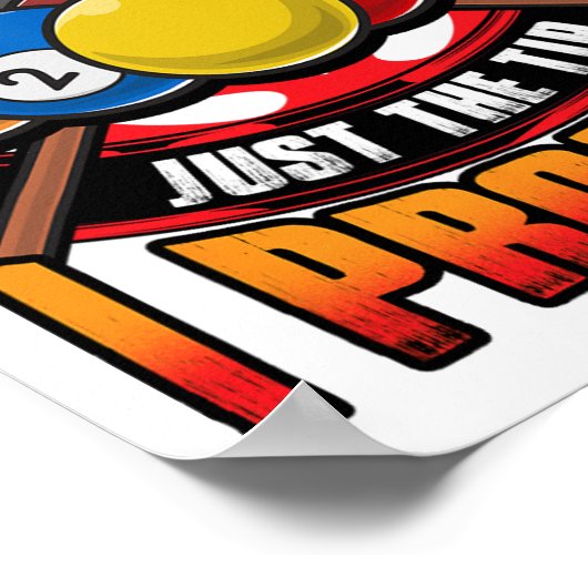 Poster Amusant Juste Le Conseil Je Promis Piscine Cue Bil (Coin)