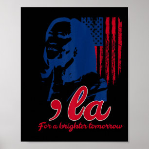 Poster Amusant Kamala Harris Pour Un Demain Plus Brillant