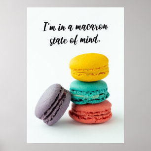 Poster Amusant Macaron Puns Salon Food Wall Art