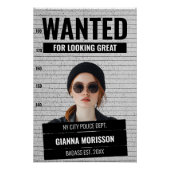 Poster Amusant Mugshot Recherché Personnalisé Nom et Post (Devant)