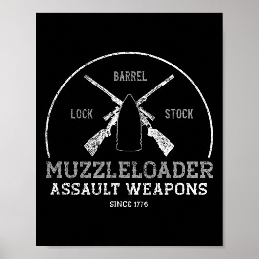 Poster Amusant Muzzleloader Accessoires Long Range Rifle  (Devant)
