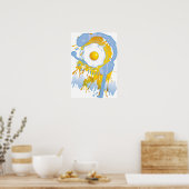 Poster Amusant_Oeuf_Frit (Cuisine)