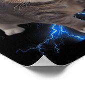 Poster Amusant Oiia Oiia rotation de chat mème chat Brain (Coin)