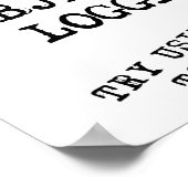 Poster amusant Papier Toilette en plastique (Coin)