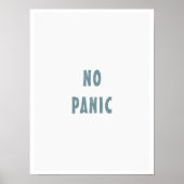Poster amusant "Pas de panique" (Devant)