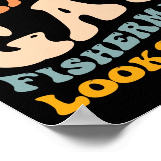 Poster Amusant Pêche Gay pride Ce Qu'Un Pêcheur Gay A L'A (Coin)