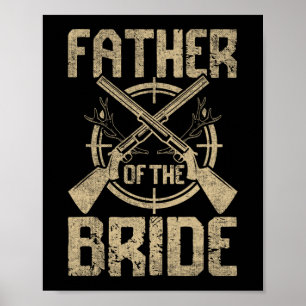 Poster Amusant Père Mariage De La Chasse De Mariée