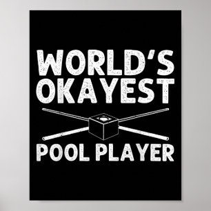 Poster Amusant Pool Art Pour Hommes Femmes Billard Lover