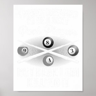 Poster Amusant Pool Art Pour Hommes Femmes Billard Lover