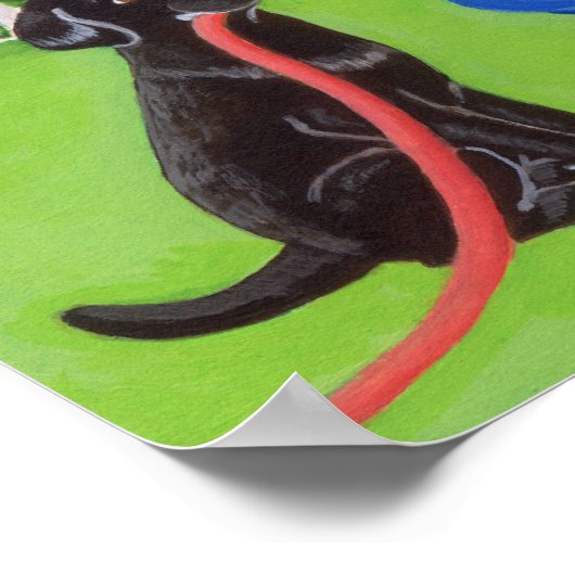 Poster Amusant Pool Party Labradors Artwork (Coin)