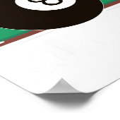 Poster Amusant Pool Player Billiards Cadeau Rack Em Up (Coin)