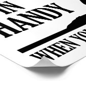 Poster amusant pour le corps de jardinage (Coin)