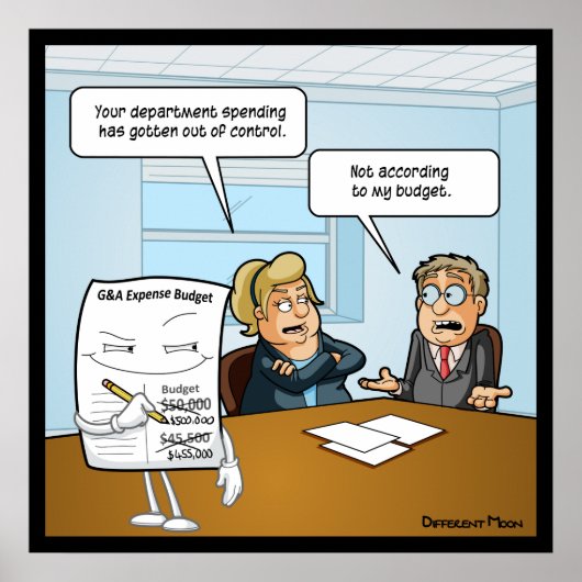 Poster amusant pour un budget sournois (Devant)