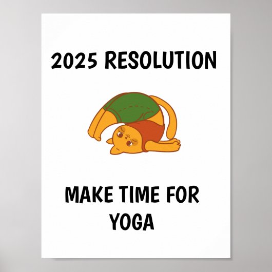 Poster Amusant Prenez le temps pour le yoga Wall art (Devant)