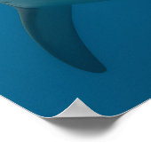 Poster Amusant sans dents grand requin blanc peint art (Coin)