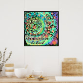 Poster Amusant Séjour Humble Classe (Cuisine)