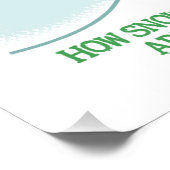 Poster Amusant Snowman Farts Snowflakes (Coin)