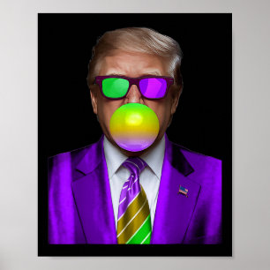 Poster Amusant Trump bulle de la gomme Chemise Trump Mard