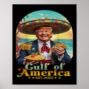 Poster Amusant Trump Golfe Des États-Unis Amérique Rétro
