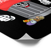 Poster Amusant Trump Mega Garbage Can Cartoon Caractère A (Coin)