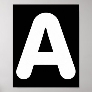 Poster Amusant Un Costume D'Halloween Lettre Pour Corresp