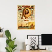 Poster amusant WPA, Bicycle Parachute Drop (Bureau à domicile)